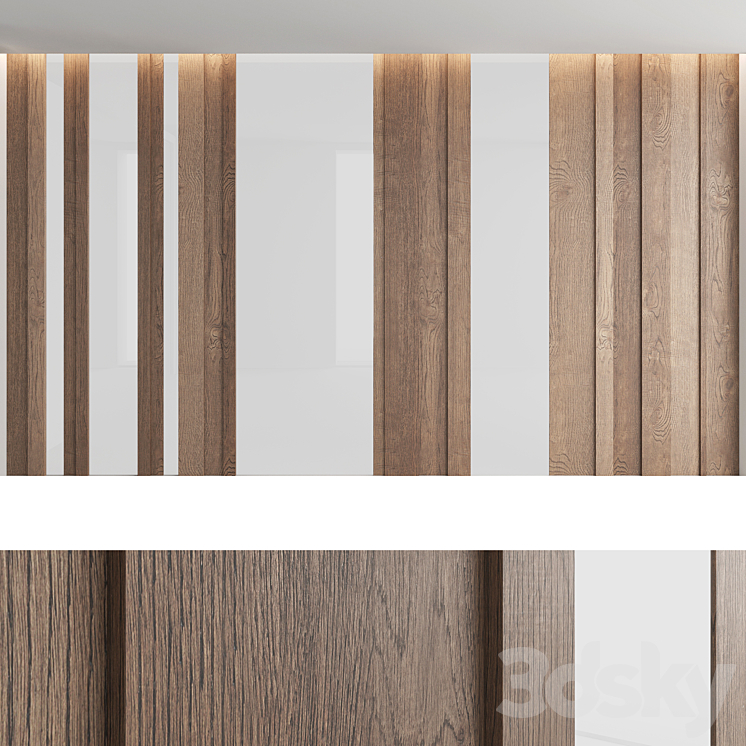 Decorative wall panel_set 8 3DS Max - thumbnail 2