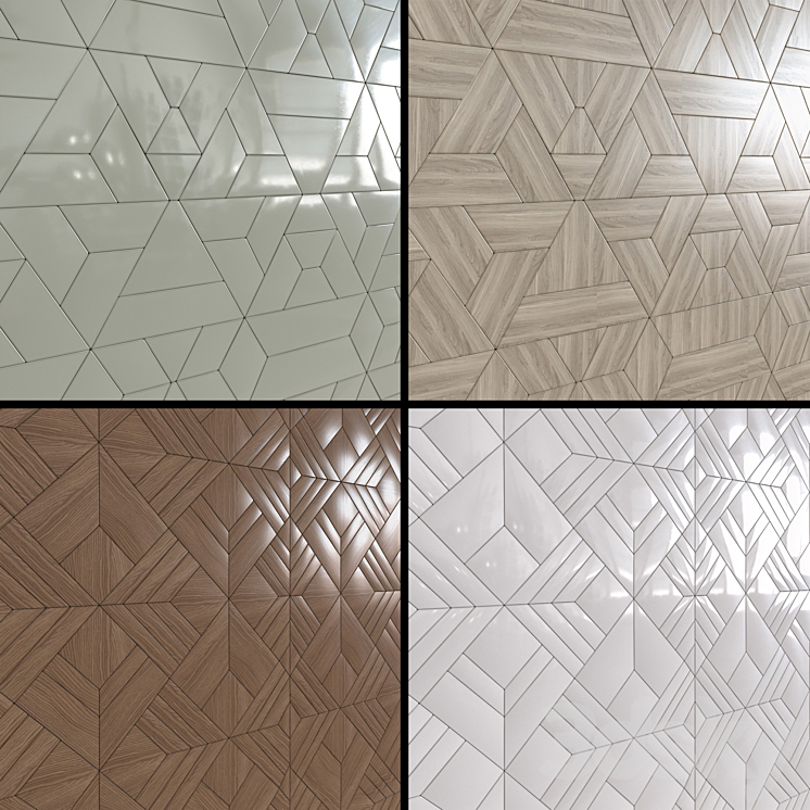 Decorative wall panels 01 3DS Max - thumbnail 1