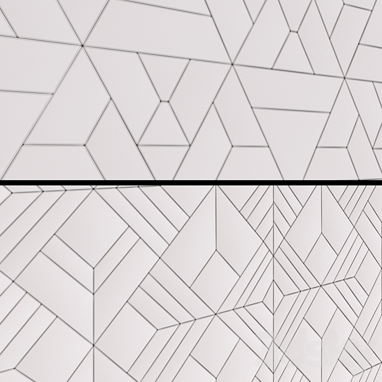 Decorative wall panels 01 3DS Max - thumbnail 2