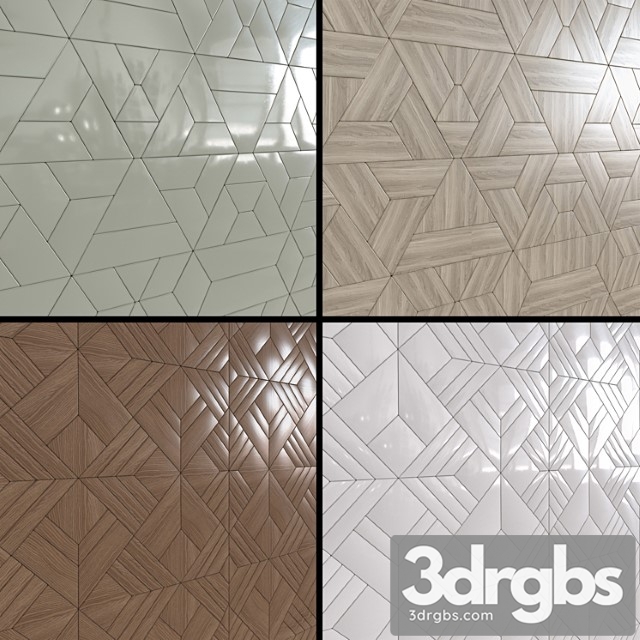 Decorative wall panels 01 3dsmax Download - thumbnail 1