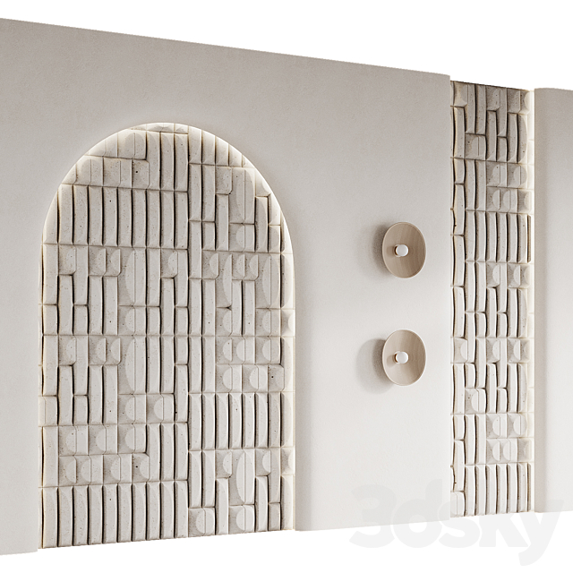 Decorative wall panels 3ds Max - thumbnail 2