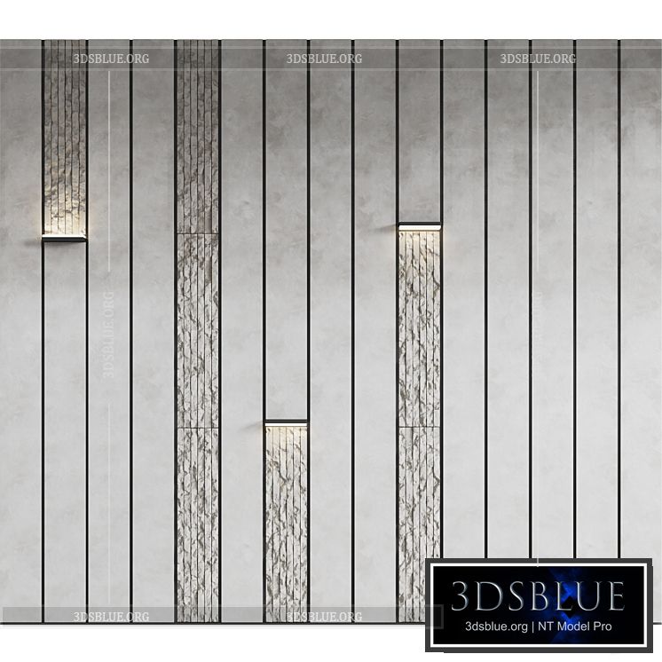 Decorative wall panels 5 3DS Max - thumbnail 3