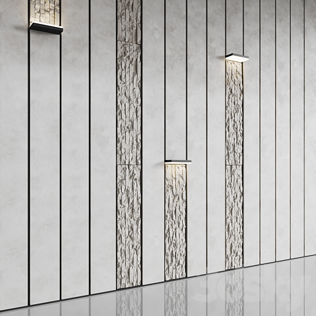 Decorative wall panels 5 3DS Max Model - thumbnail 2