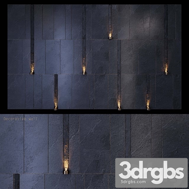 Decorative wall   pn17 3dsmax Download - thumbnail 1