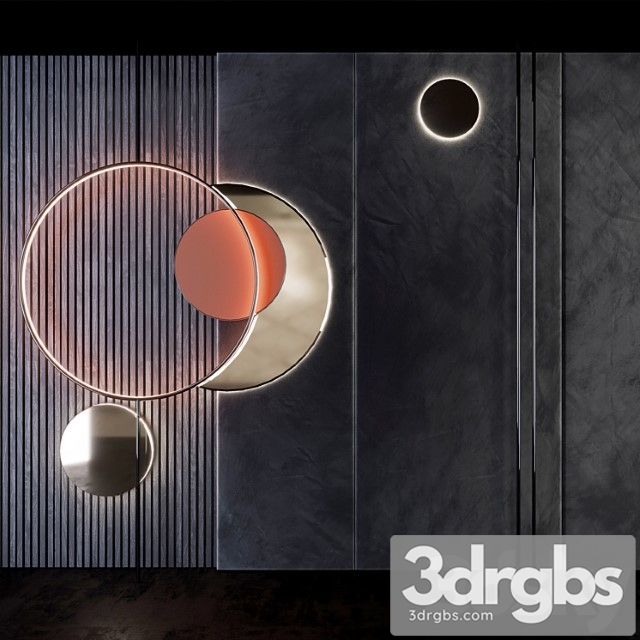 Decorative wall   pn43 3dsmax Download - thumbnail 1