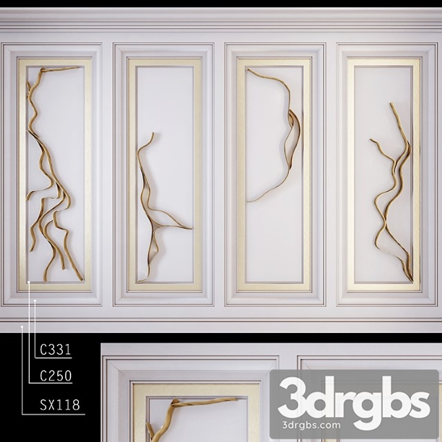 Decorative Wall PN61 3dsmax Download - thumbnail 1