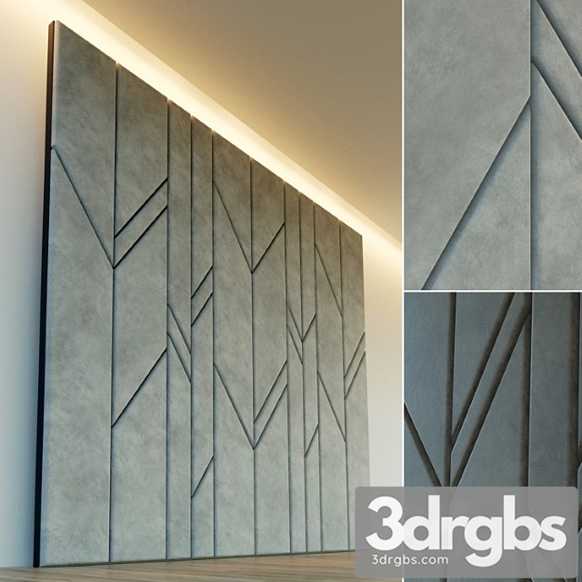 Decorative wall. soft panel. 14 3dsmax Download - thumbnail 1