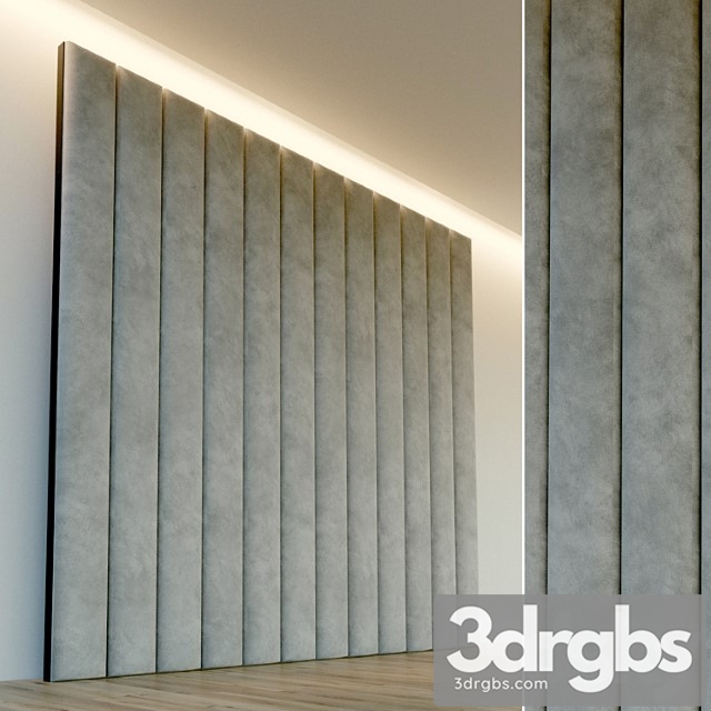 Decorative wall. soft panel. 43 3dsmax Download - thumbnail 1