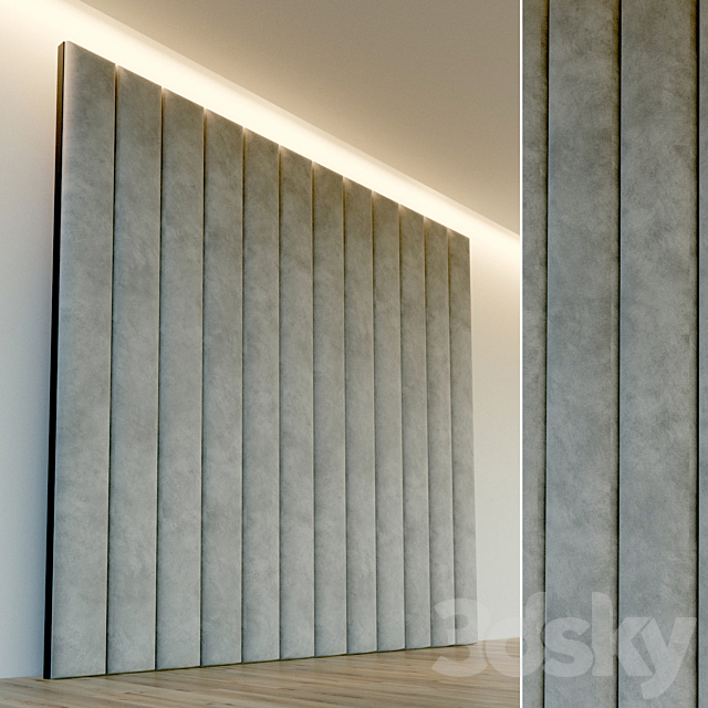 Decorative wall. Soft panel. 43 3DSMax File - thumbnail 1