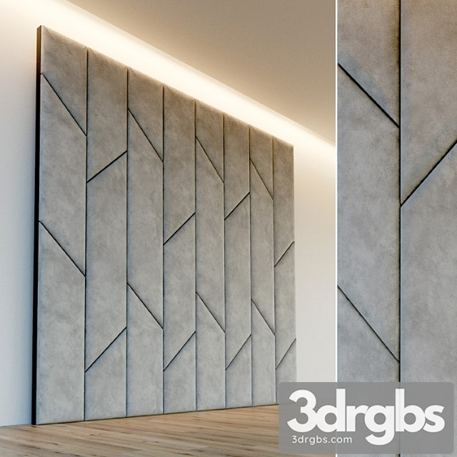 Decorative wall. soft panel. 56 3dsmax Download - thumbnail 1