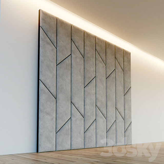 Decorative wall. Soft panel. 56 3DSMax File - thumbnail 2