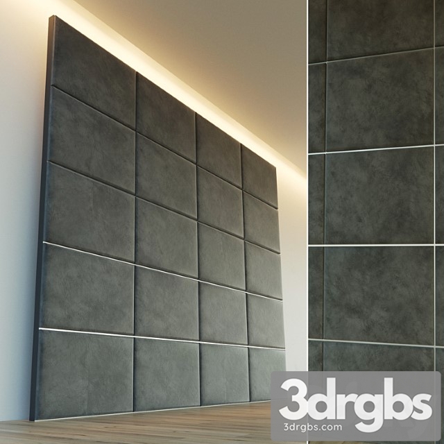 Decorative wall. soft panel. 6 3dsmax Download - thumbnail 1