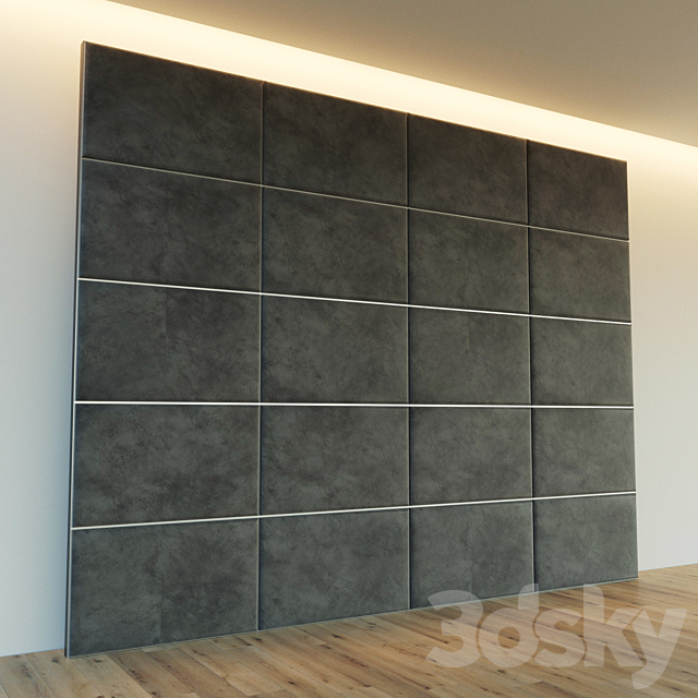 Decorative wall. Soft panel. 6 3DSMax File - thumbnail 2