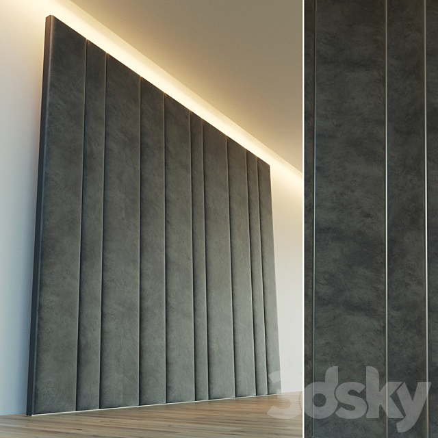 Decorative wall. Soft panel. eight 3DSMax File - thumbnail 1