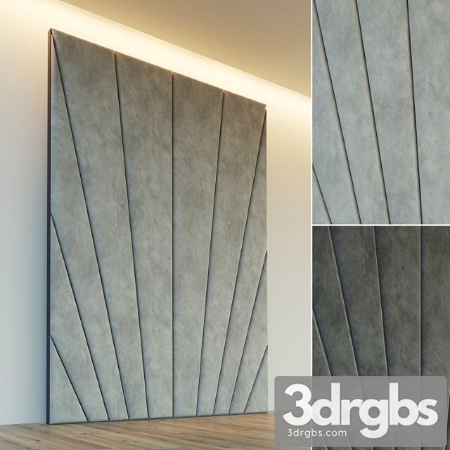 Decorative wall. soft panel. ten 3dsmax Download - thumbnail 1