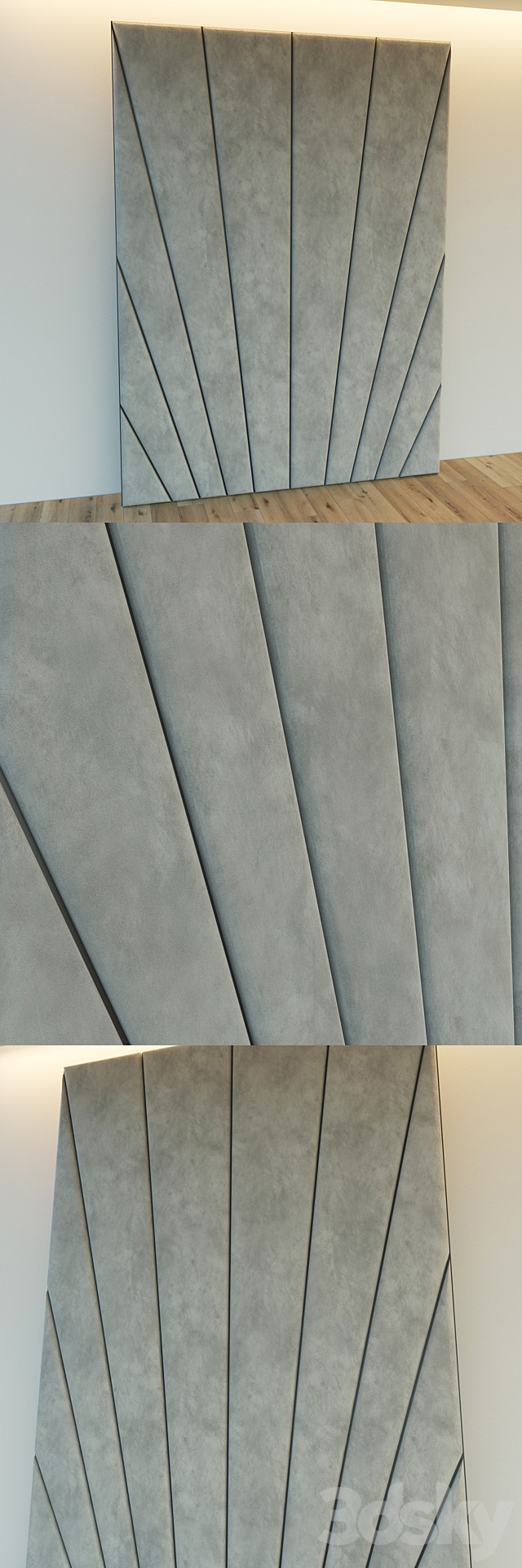 Decorative wall. Soft panel. ten 3DSMax File - thumbnail 2