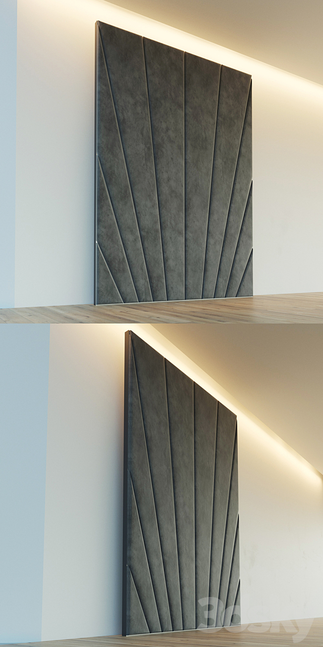 Decorative wall. Soft panel. ten 3DSMax File - thumbnail 3