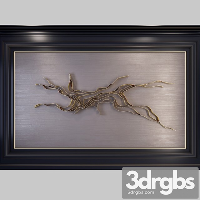 Decorative wall Waves 3dsmax Download - thumbnail 1