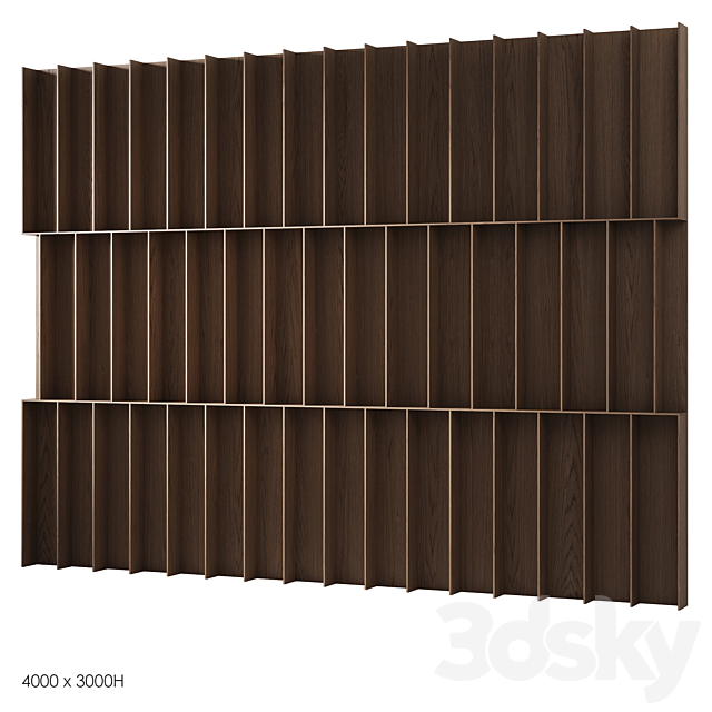 Decorative wood panels 6 3DS Max Model - thumbnail 4