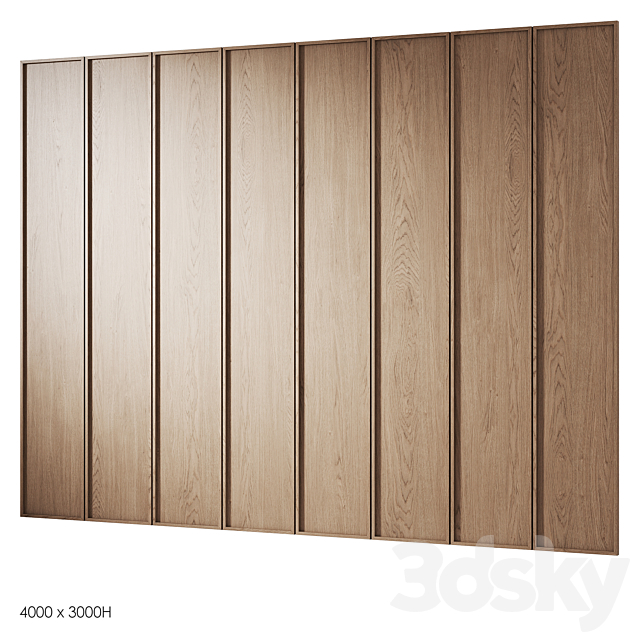 Decorative wood panels 6 3DS Max Model - thumbnail 5