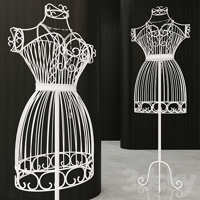 Decorative wrought mannequin 3DSMax File - thumbnail 1