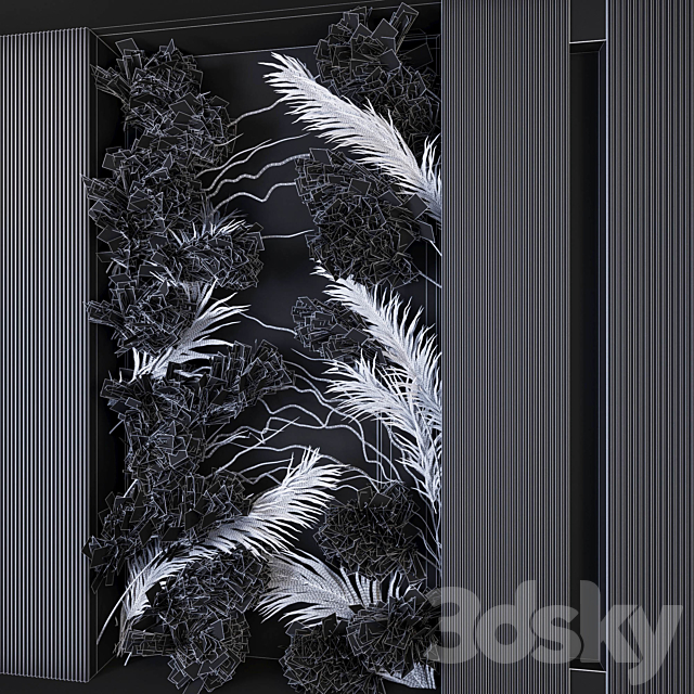 Decorative_wall_organic 3DS Max Model - thumbnail 4