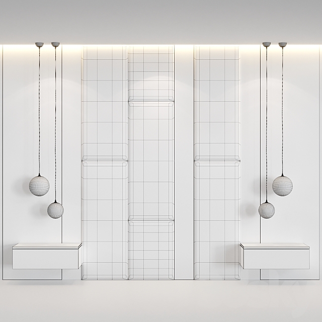 Decotarive Wall panel 019 3DS Max Model - thumbnail 2