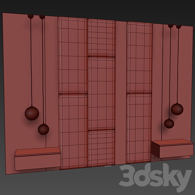 Decotarive Wall panel 019 3DS Max Model - thumbnail 3