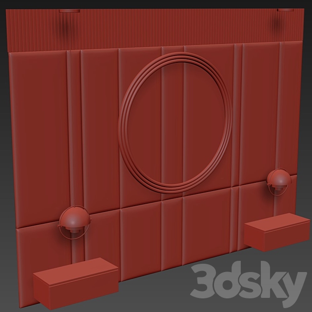 Decotarive Wall panel 023 3DS Max Model - thumbnail 3