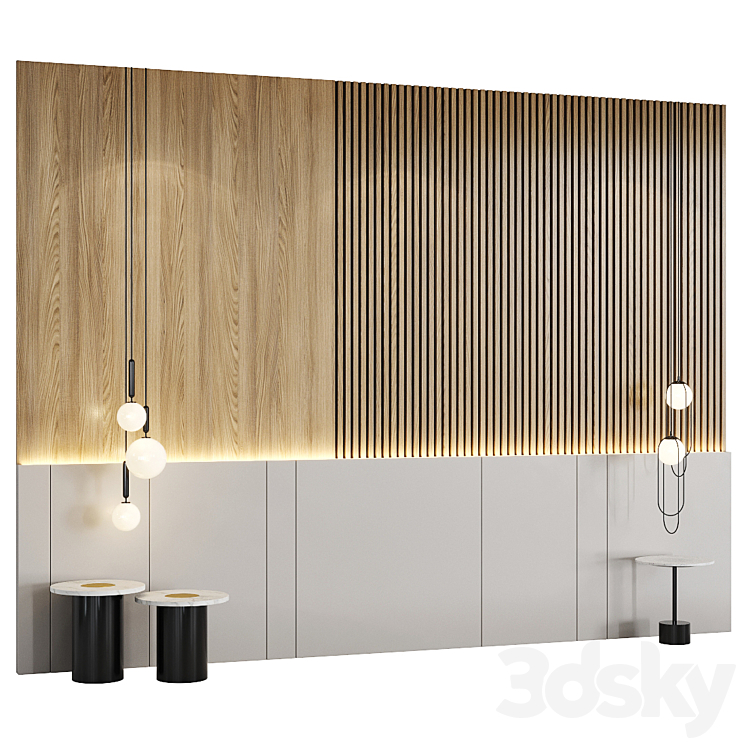 Decotarive Wall panel 036 3DS Max - thumbnail 1