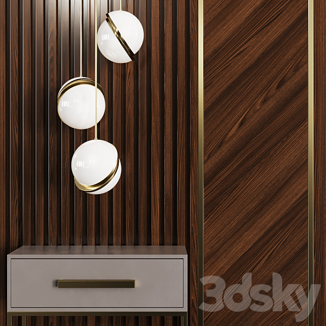 Decotarive Wall panel 040 3DS Max Model - thumbnail 2