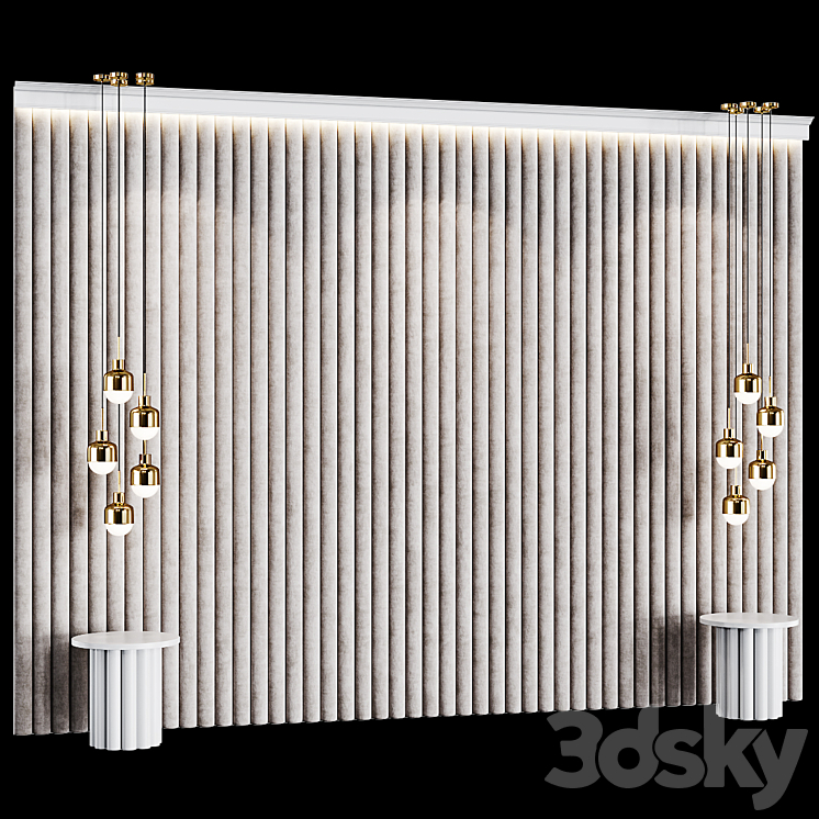 Decotarive Wall panel 058 3DS Max Model - thumbnail 2