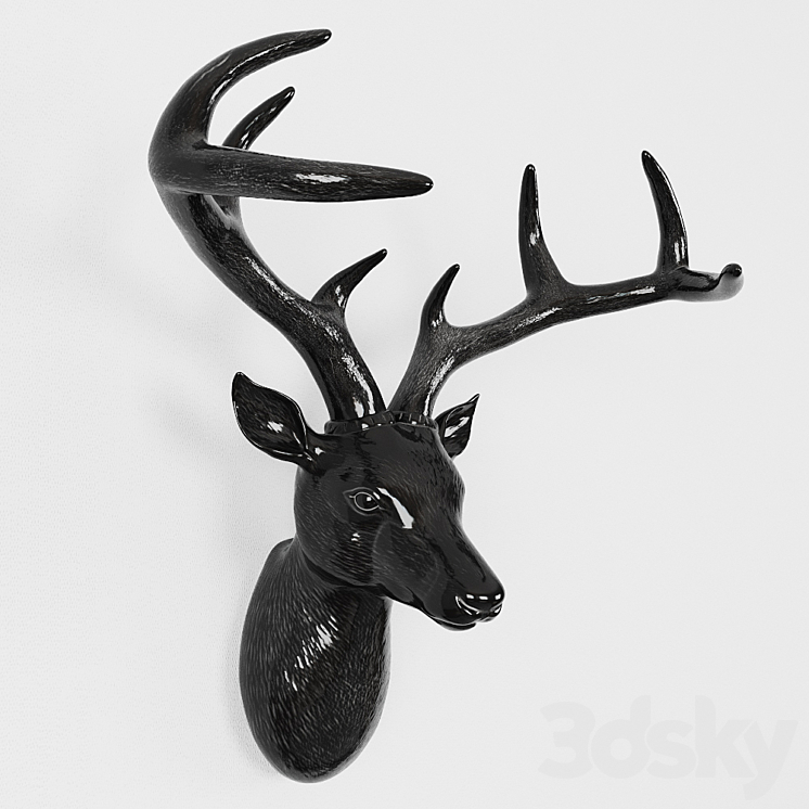 Deer head 3DS Max - thumbnail 2