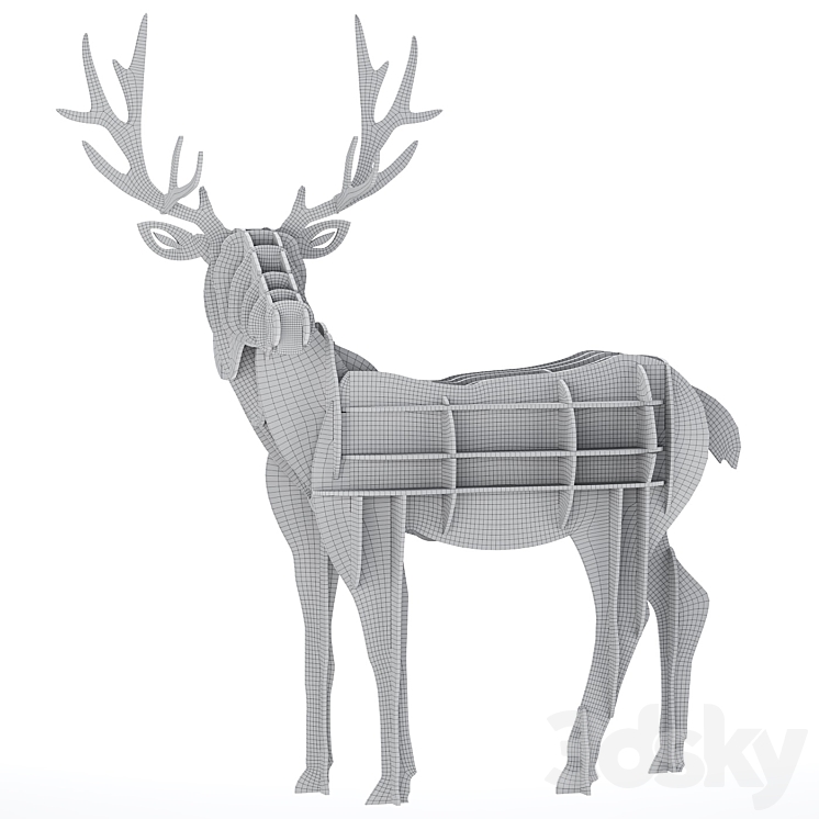 Deer parametric 3DS Max - thumbnail 2