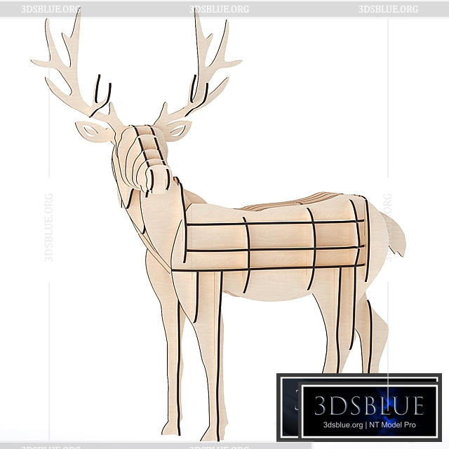 Deer parametric 3DS Max - thumbnail 3