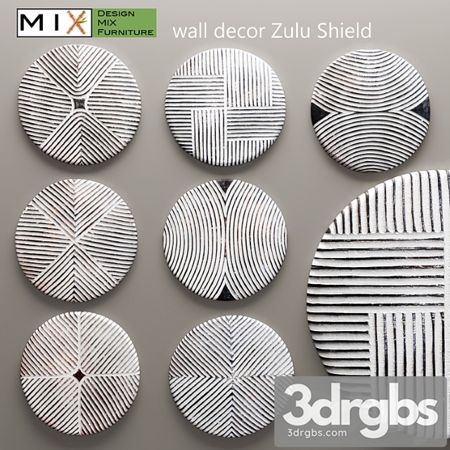 Design Mix Furniture Zulu Shield Panel Panel 3dsmax Download - thumbnail 1