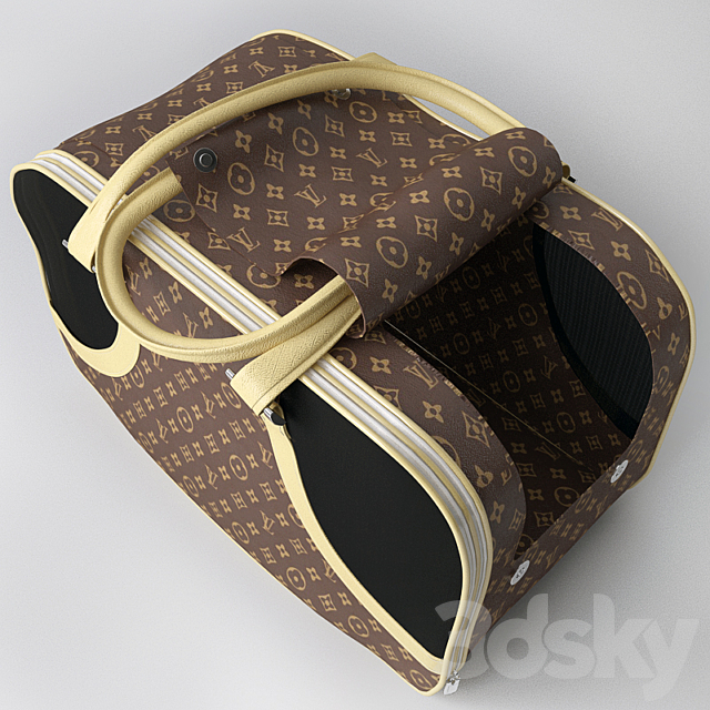 Designer Dog Bags LOUIS VUITTON _ bag for animals 3DSMax File - thumbnail 2