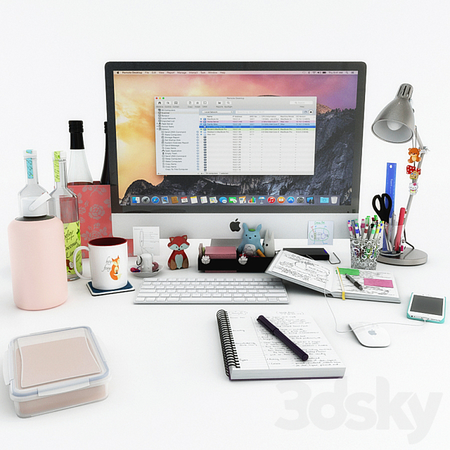 Desk Decoration 3ds Max - thumbnail 1