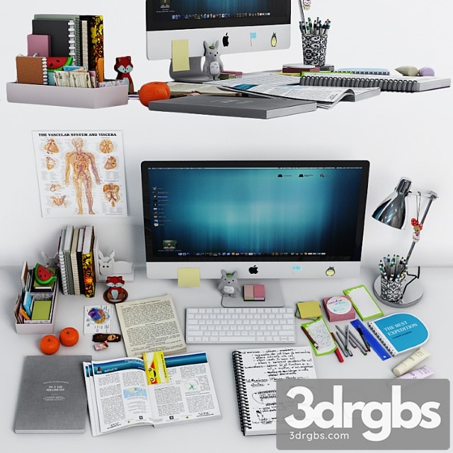 Desk Decoration 3dsmax Download - thumbnail 1