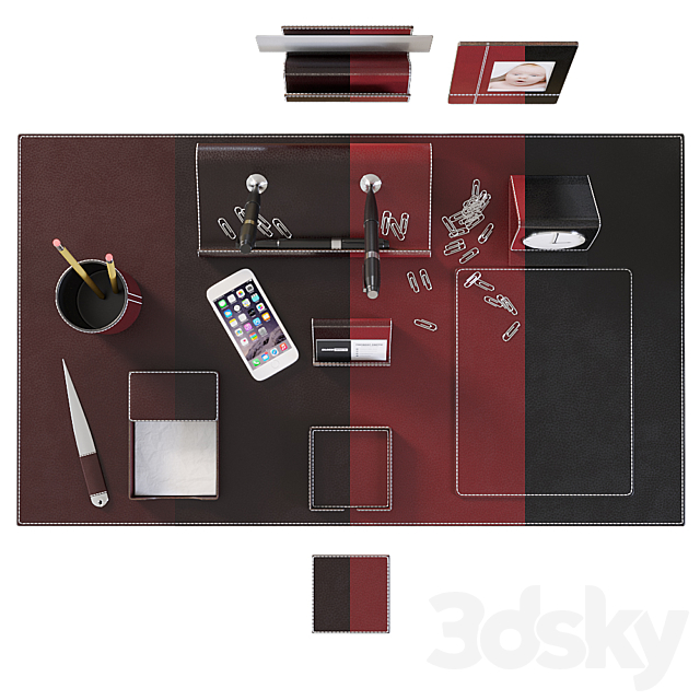 Desk Set for Executive _ Director 3DSMax File - thumbnail 2