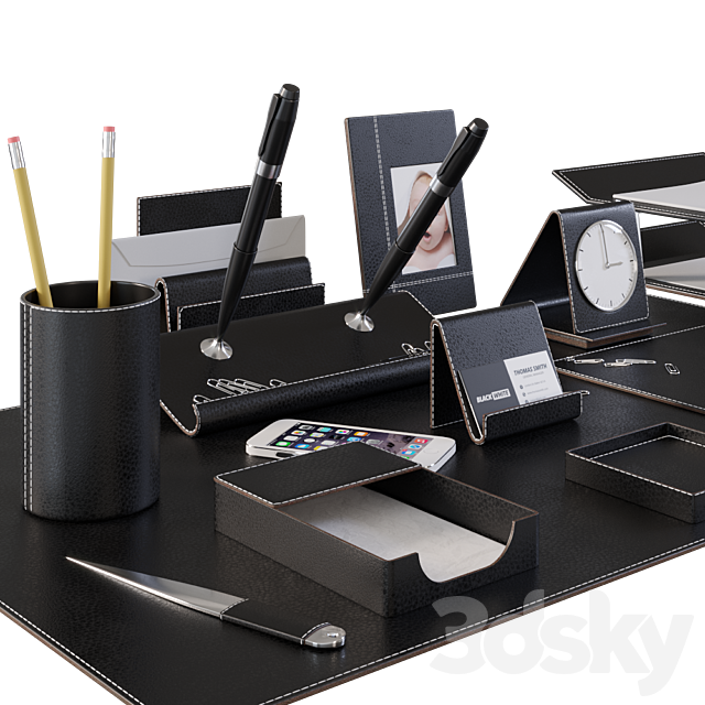 Desk Set for Executive _ Director 3DSMax File - thumbnail 4