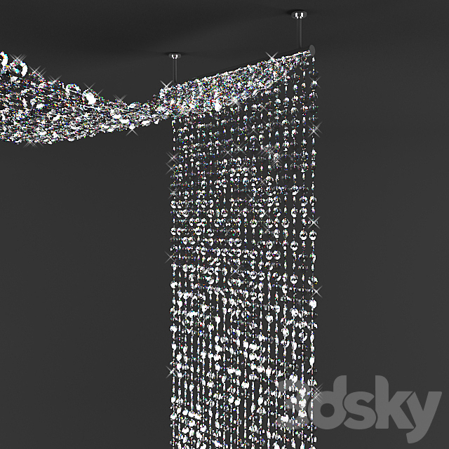 Diamonds Beaded Decor 3ds Max - thumbnail 2