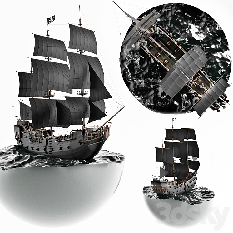 “Diorama “”Black Pearl”” (Black Pearl)” 3DS Max - thumbnail 1