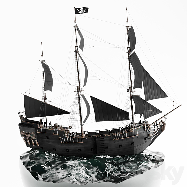 “Diorama “”Black Pearl”” (Black Pearl)” 3DS Max - thumbnail 2