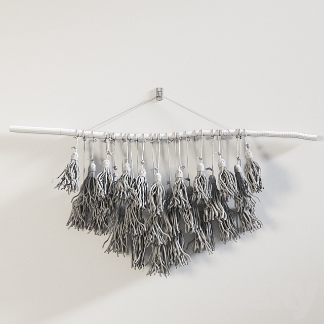 DIY Tassel Wall hanging 3ds Max - thumbnail 2