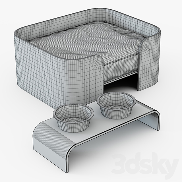 Dog Beds 3DS Max Model - thumbnail 2