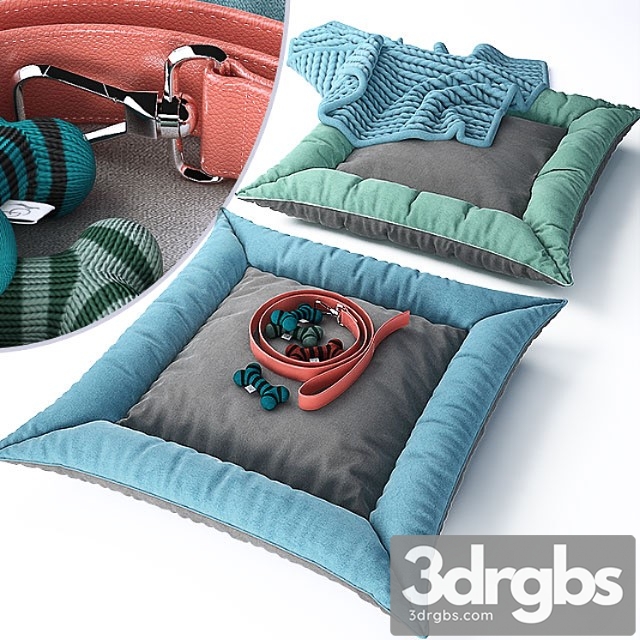 Dog pillows and accessories by chelsea dogs 3dsmax Download - thumbnail 1