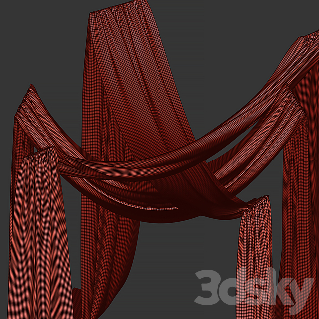 Drapery 3DS Max Model - thumbnail 4