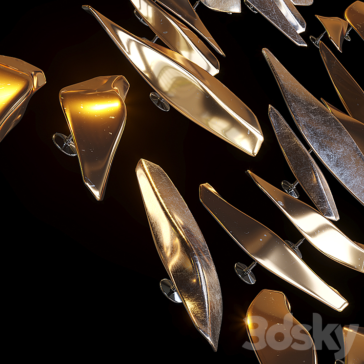 Droplight wall decor – Vargov Design 3DS Max - thumbnail 2