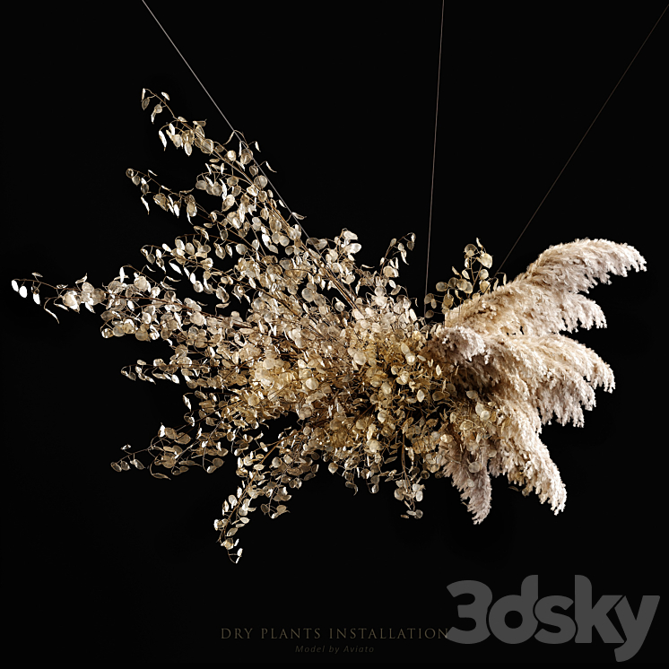 Dry plants installation 3DS Max - thumbnail 1